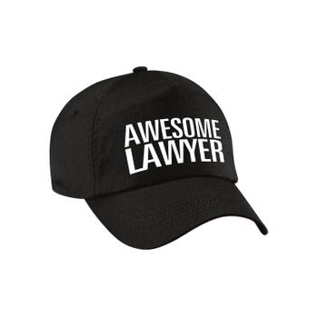 Awesome lawyer pet / cap zwart voor volwassenen - Geweldige advocaat cadeau - Verkleedhoofddeksels