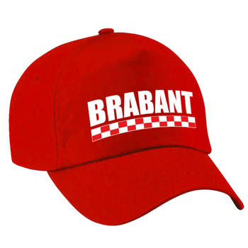 Brabant pet/cap rood volwassenen - Verkleedhoofddeksels