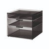 iDesign - Make-up Organizer, 3 Lades, Hoog, 21 x 20.3 x 17.8 cm, Smoke - iDesign Sarah Tanno Collection