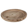 Clayre & Eef Decoratie schaal Ø 26x3 cm Bruin Hout Rond Fruitschaal Bruin Fruitschaal