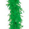 Carnaval verkleed veren Boa kleur groen 180 cm - Verkleed boa