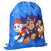 Paw Patrol Chase gymtas/rugzak/rugtas voor kinderen - blauw - polyester - 44 x 37 cm - Gymtasje - zwemtasje