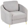 Beliani TROSA - Fauteuil-Grijs-Polyester