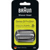 Braun vervangend stuk 32B zwart voor scheermes - Compatibel met Series 3-scheerapparaten