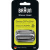 Braun Spare Part 32S Silver Razor - Compatibel met Series 3-scheerapparaten