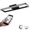 EGLO connect.z Salvilanas-Z Plafondlamp - 77 cm - Zwart/Wit - Instelbaar wit licht - Dimbaar - Zigbee