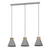 EGLO Twicken Hanglamp - E27 - 92 cm - Grijs/Goud -Staal