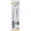 Dunlop Wielmoersleutel - Verstelbaar 34-55CM - Incl. 2 Kappen: 17/19mm-21/23mm - Staal - Zilver/Zwart