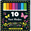 Set Van 10 Permanent Acryl Verfstiften Paint Markers - Punt 2 mm