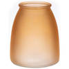 Bellatio Design Bloemenvaas - mat bruin glas - D13 x H15 cm - Vazen