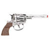 Cowboy verkleed speelgoed revolver/pistool metaal 100 schots plaffertjes - Verkleedattributen