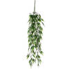 Mica Decorations Kunsttak - bamboe - plant - hangend - 76 x 20 cm - Kunstplanten