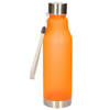 Waterfles/drinkfles/sportfles - oranje - kunststof/rvs - 600 ml - Drinkflessen