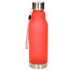 Waterfles/drinkfles/sportfles - rood - kunststof - rvs - 600 ml - Drinkflessen