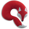 Leschi Neck pillow Peter the fox - red/black