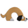 Leschi Warming pillow Bobby the dog - sand brown/black