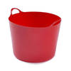 Flexibele emmer - 39 liter - Kunststof - Rood - 43 x 49 x 37 cm - Wasmanden