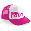 Bellatio Decorations foute party snapback/cap - mrs.fout - roze/wit - pet - dames - feestkleding - Verkleedhoofddeksels