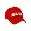 Abraham cadeau pet /cap rood voor heren - Verkleedhoofddeksels