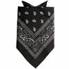 Traditionele bandana - zwart - 52 x 55 cm - Verkleedhoofddeksels