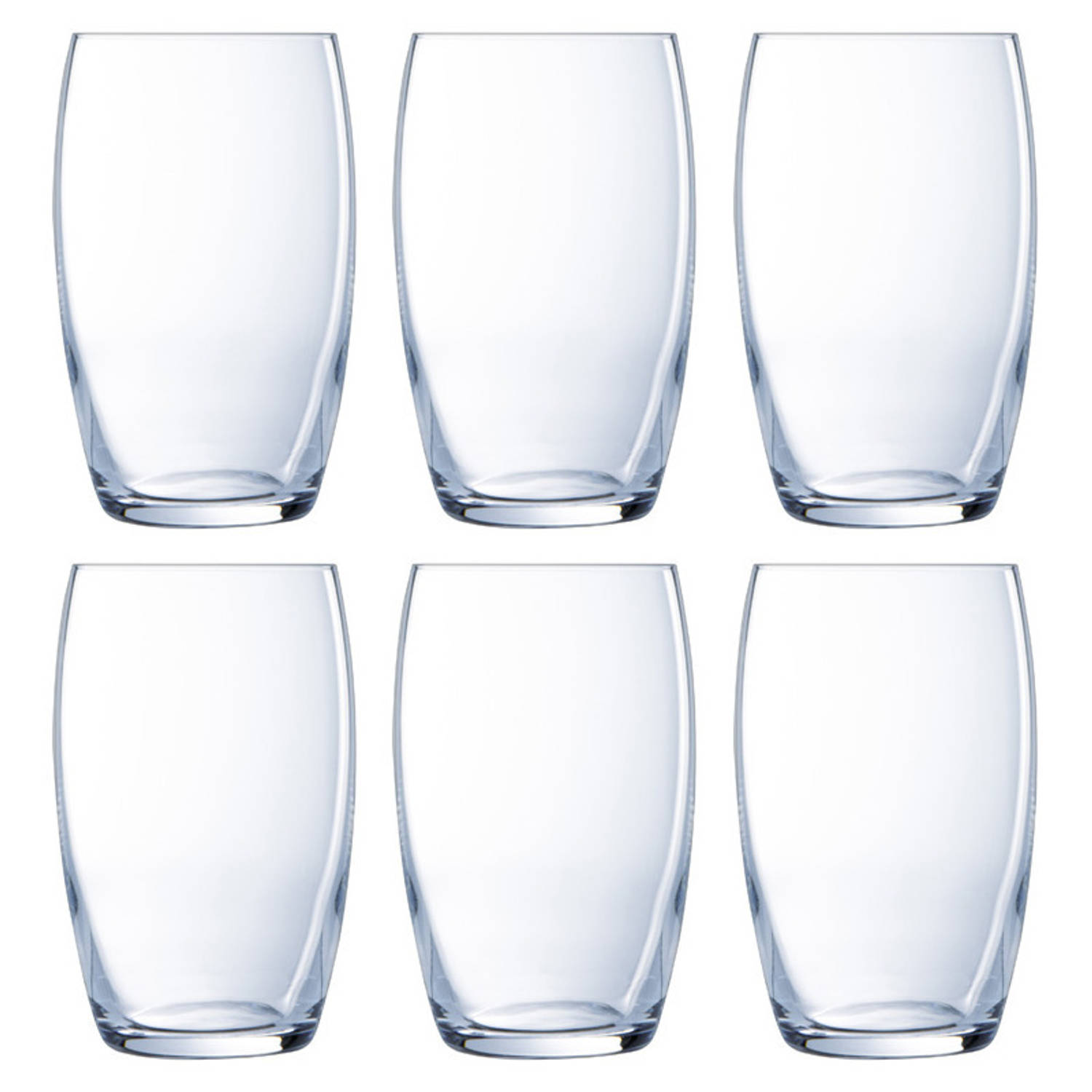 Luminarc Versailles water-sap glazen setje van 6x stuks inhoud 375 ml Drinkglazen