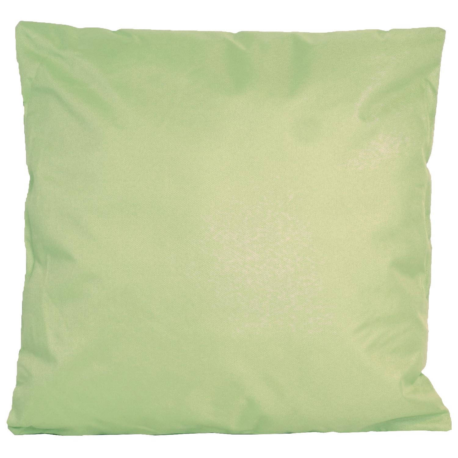 1x Bank/sier kussens voor binnen en buiten in de kleur mint groen 45 x 45 cm - Sierkussens