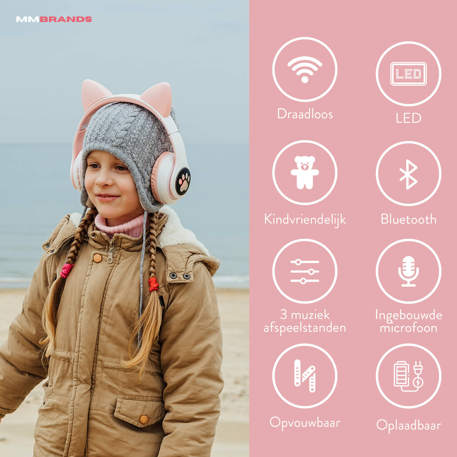 Bewusteloos Grillig meer Titicaca MM Brands Koptelefoon Kinderen - Headset - Draadloos - Bluetooth | Blokker
