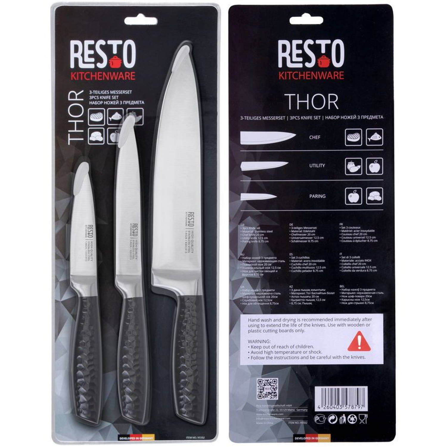 Resto Kitchenware Thor Messenset RVS