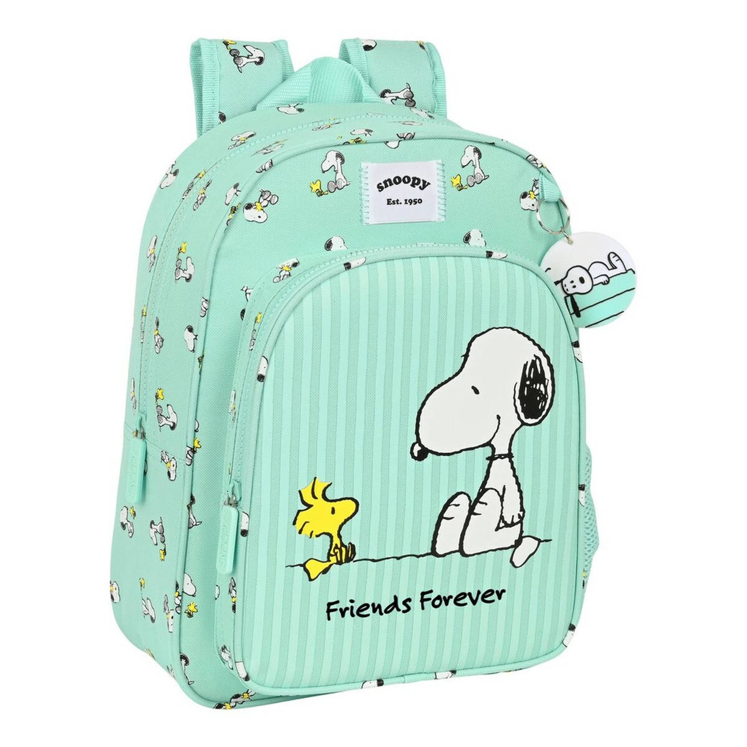 Schoolrugzak Snoopy Friends forever Munt (26 x 34 x 11 cm)