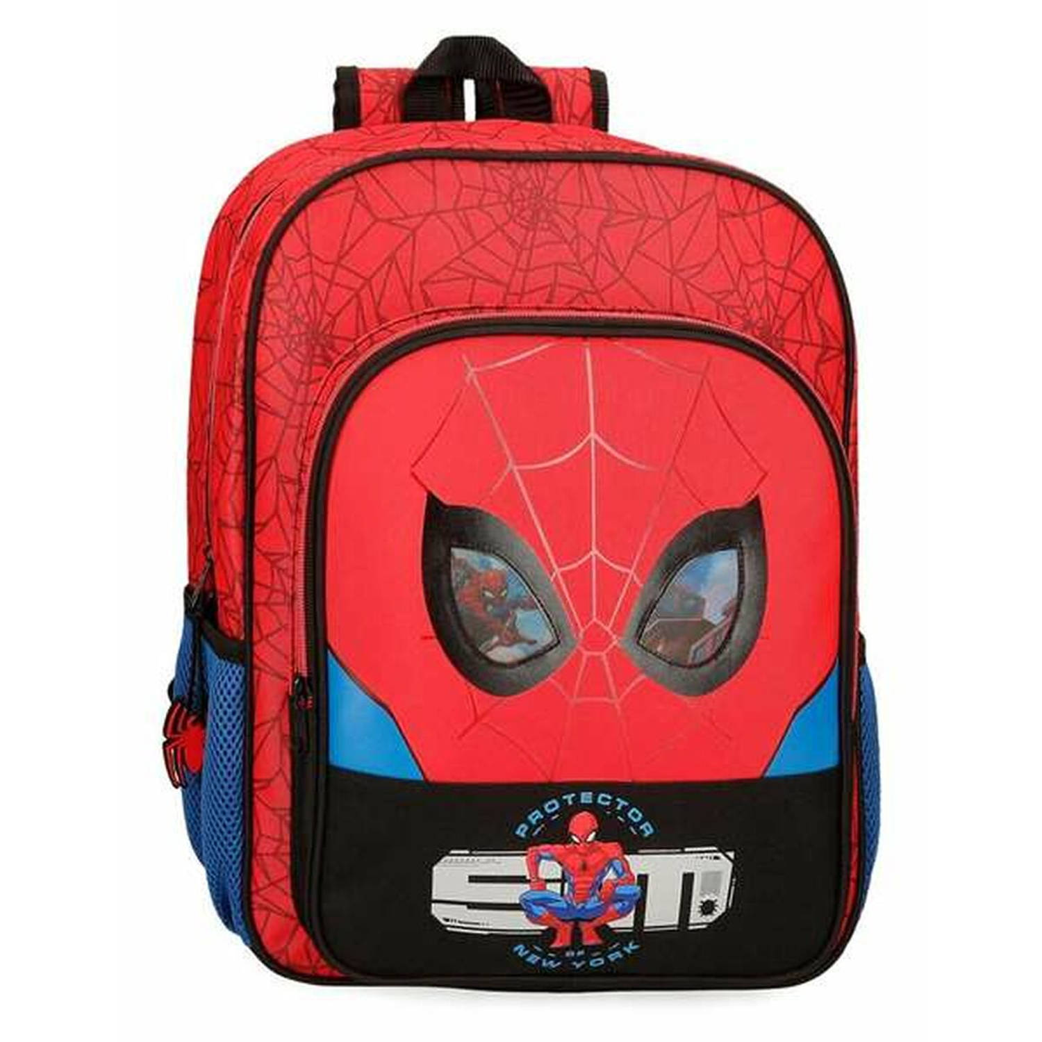 Schoolrugzak Spiderman Protector Rood 30 x 38 x 12 cm Aan te passen aan rugzaktrolley