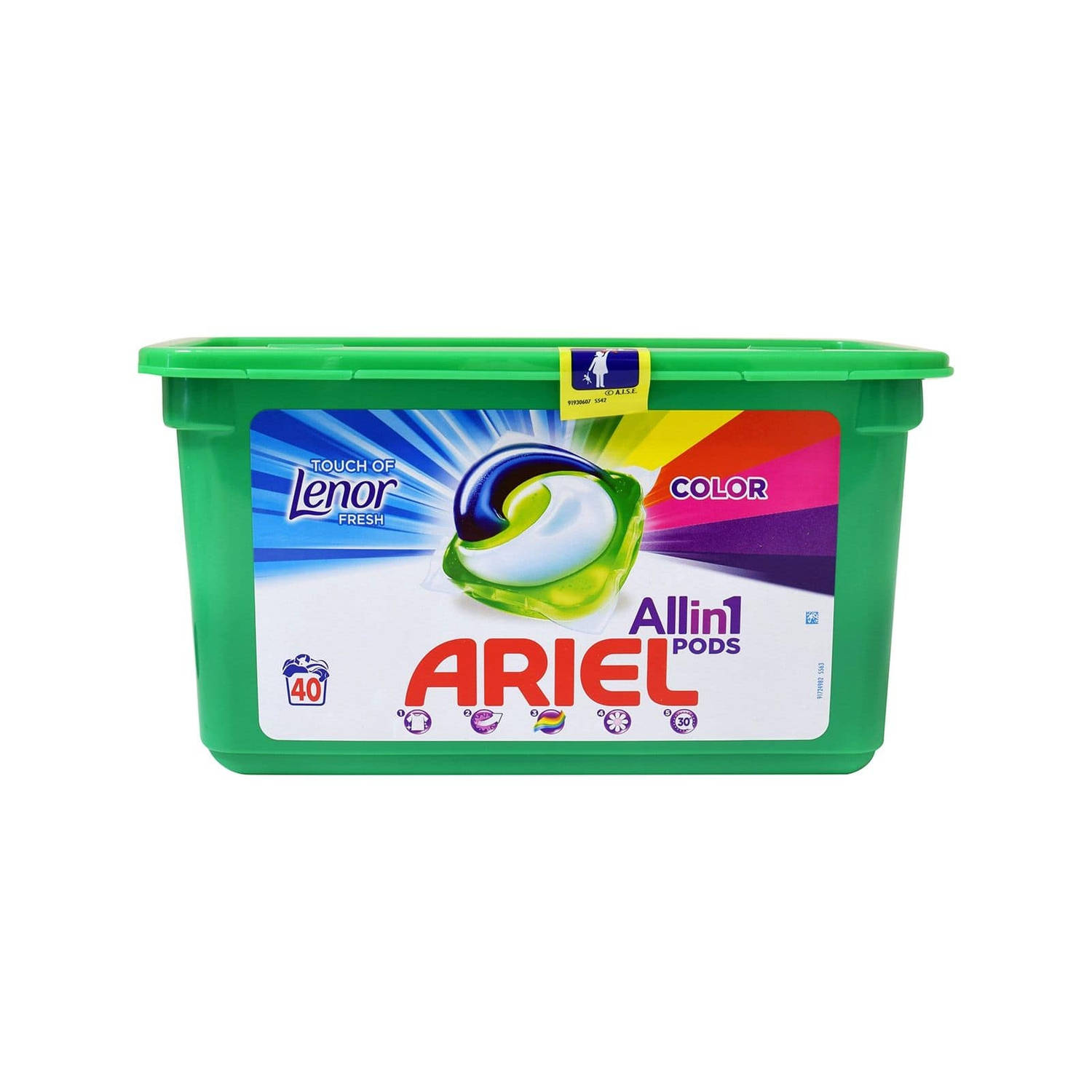Ariel All-in-1 Pods Touch Of Lenor Color 40 Wasbeurten