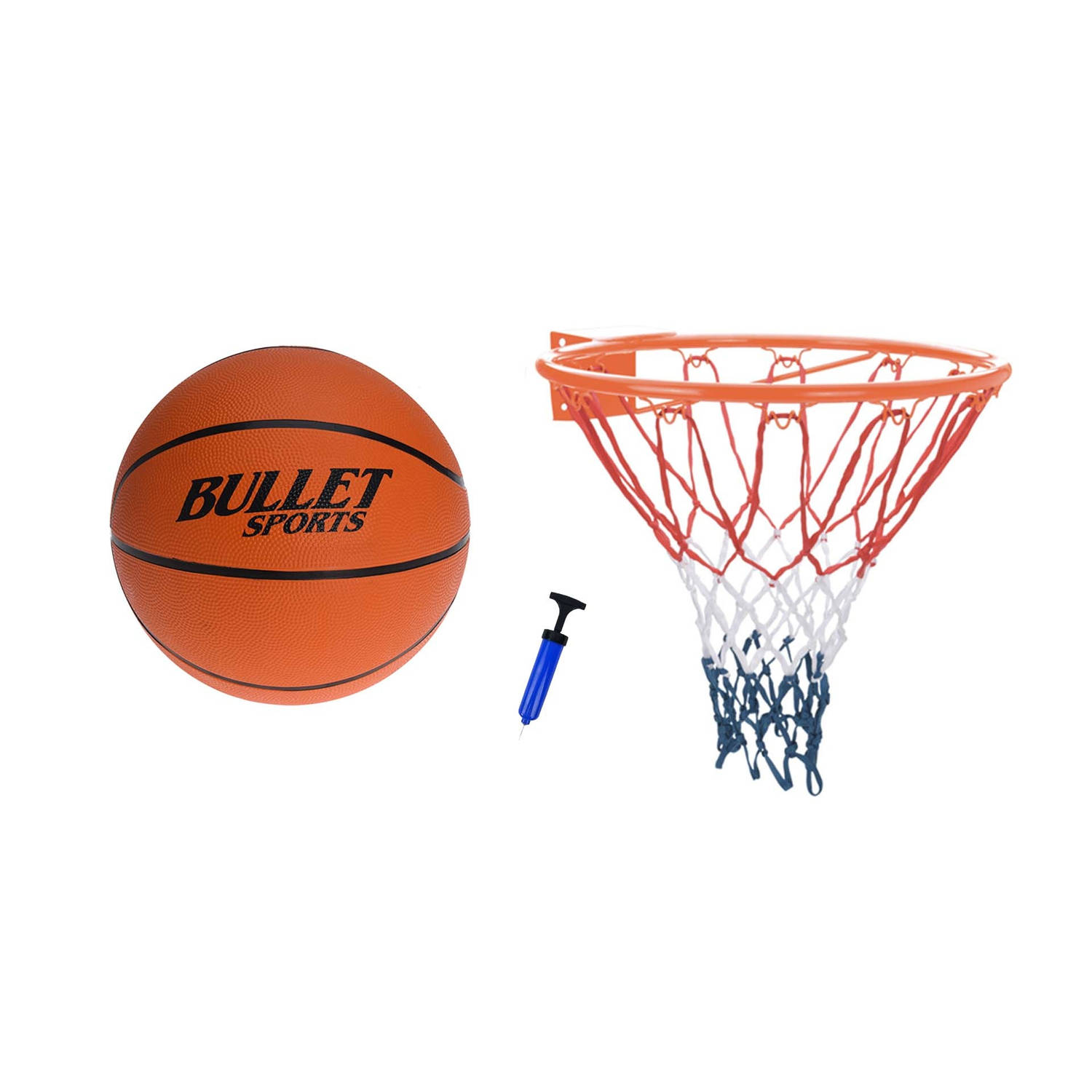 Shall 3-delige Basketbal Set met Basketbalring, Basketbal en Balpomp