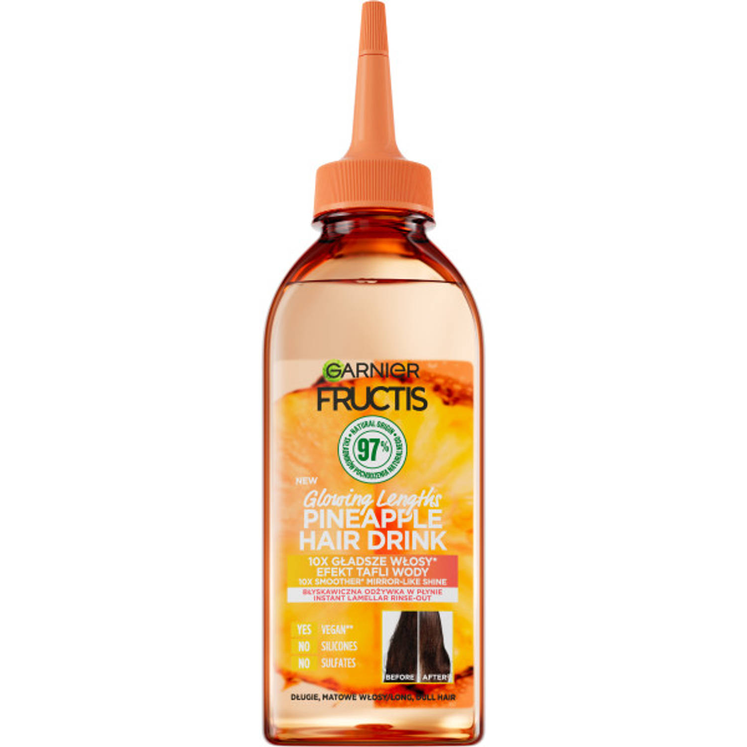 Fructis Hair Drink Ananas instant vloeibare lamellaire conditioner voor dof haar 200ml