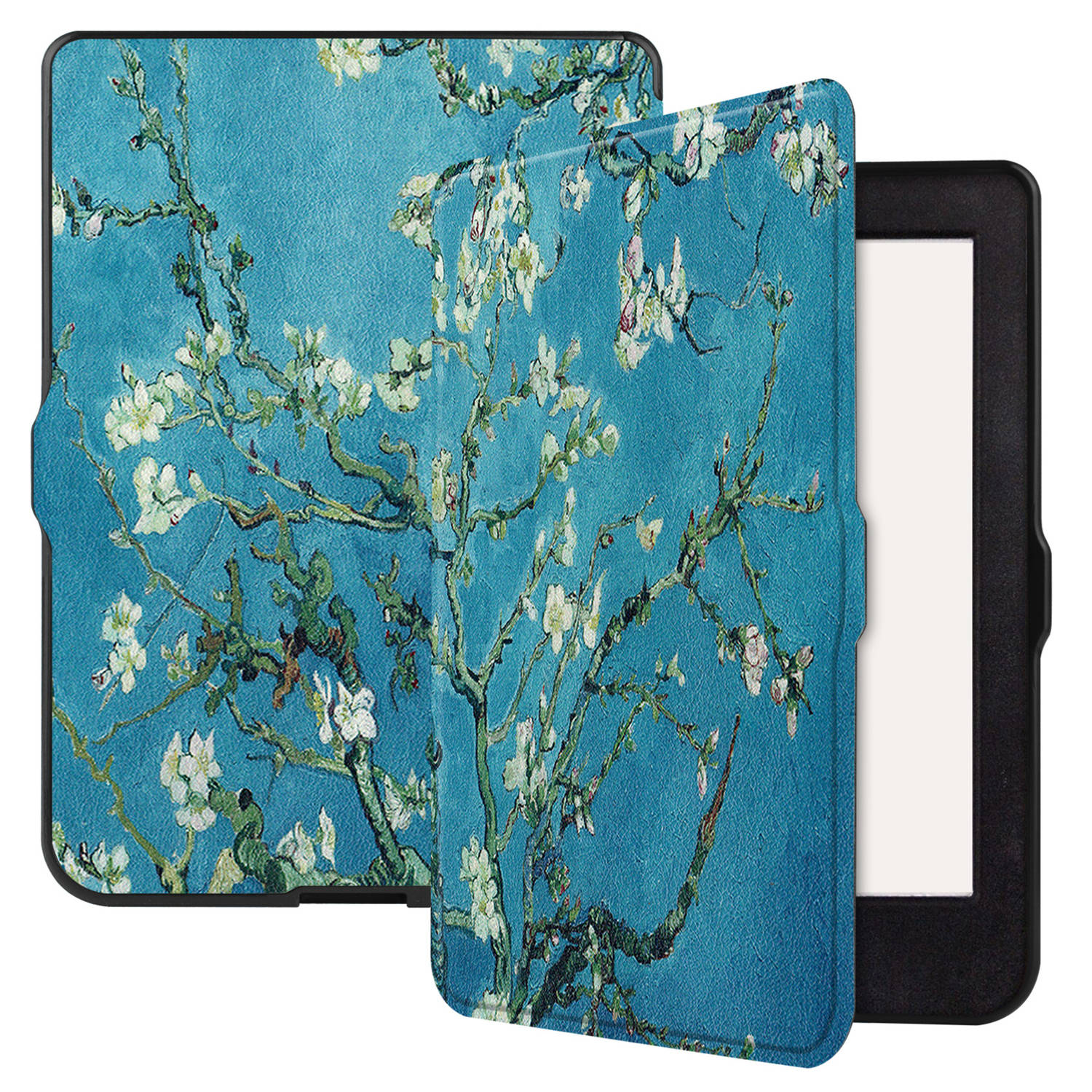 Basey Kobo Nia Hoesje Bookcase Cover Hoes - Kobo Nia Case Cover Hoes - Bloesem