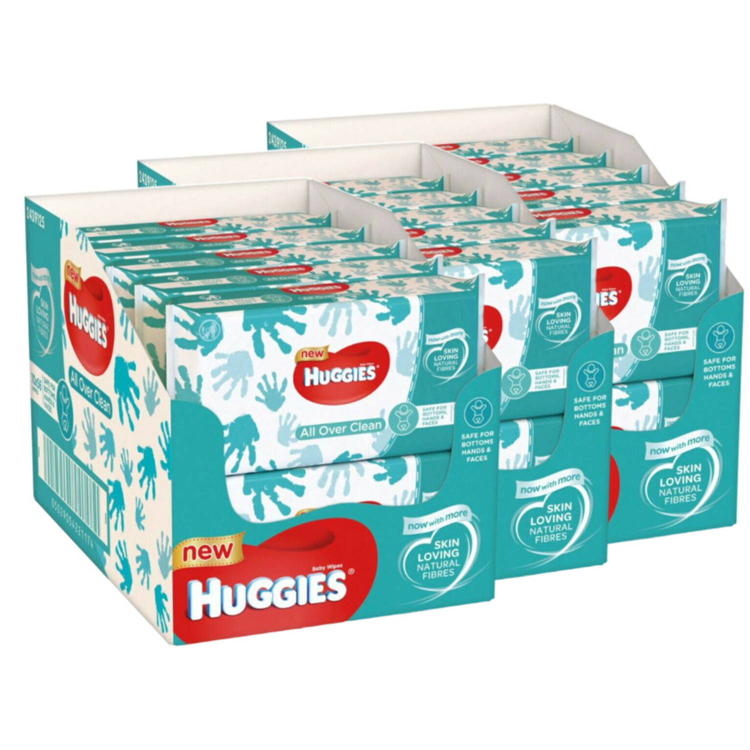Huggies - Billendoekjes - All Over Clean - 30 x 56 - 1680 stuks