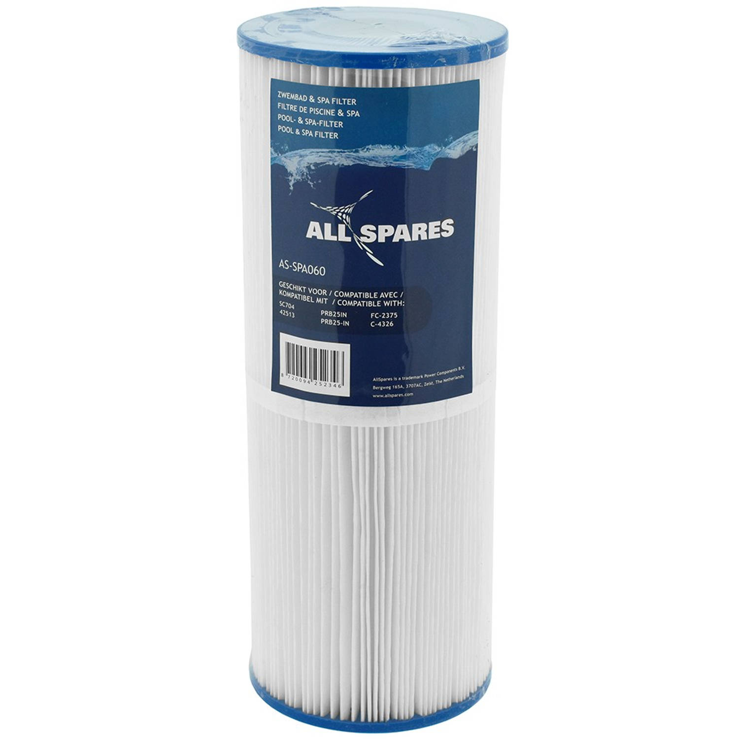 AllSpares Spa Waterfilter geschikt voor Darlly SC704 / 42513 / C-4326