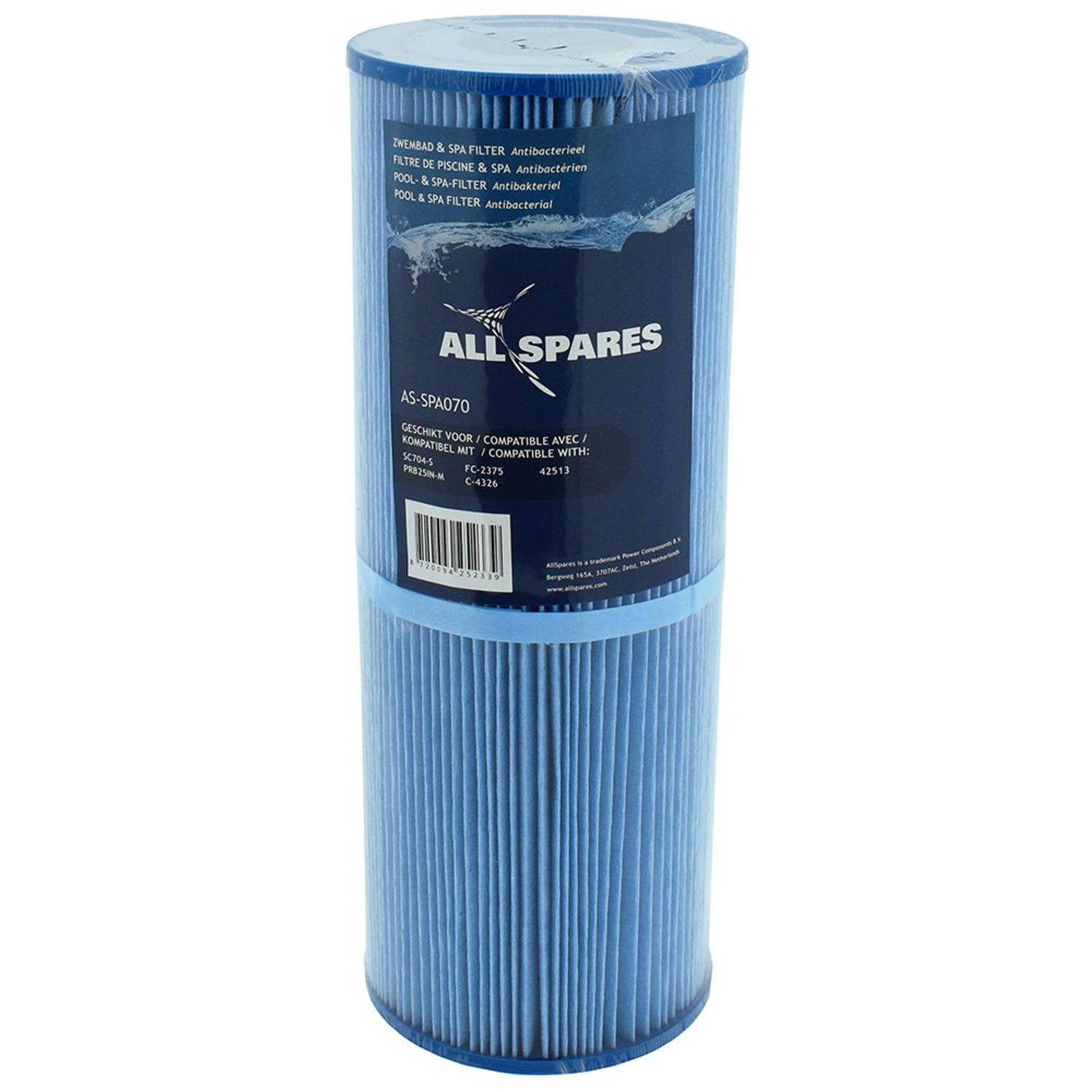 AllSpares Spa Waterfilter geschikt voor Darlly SC704-S / 42513 (antibacterieel)