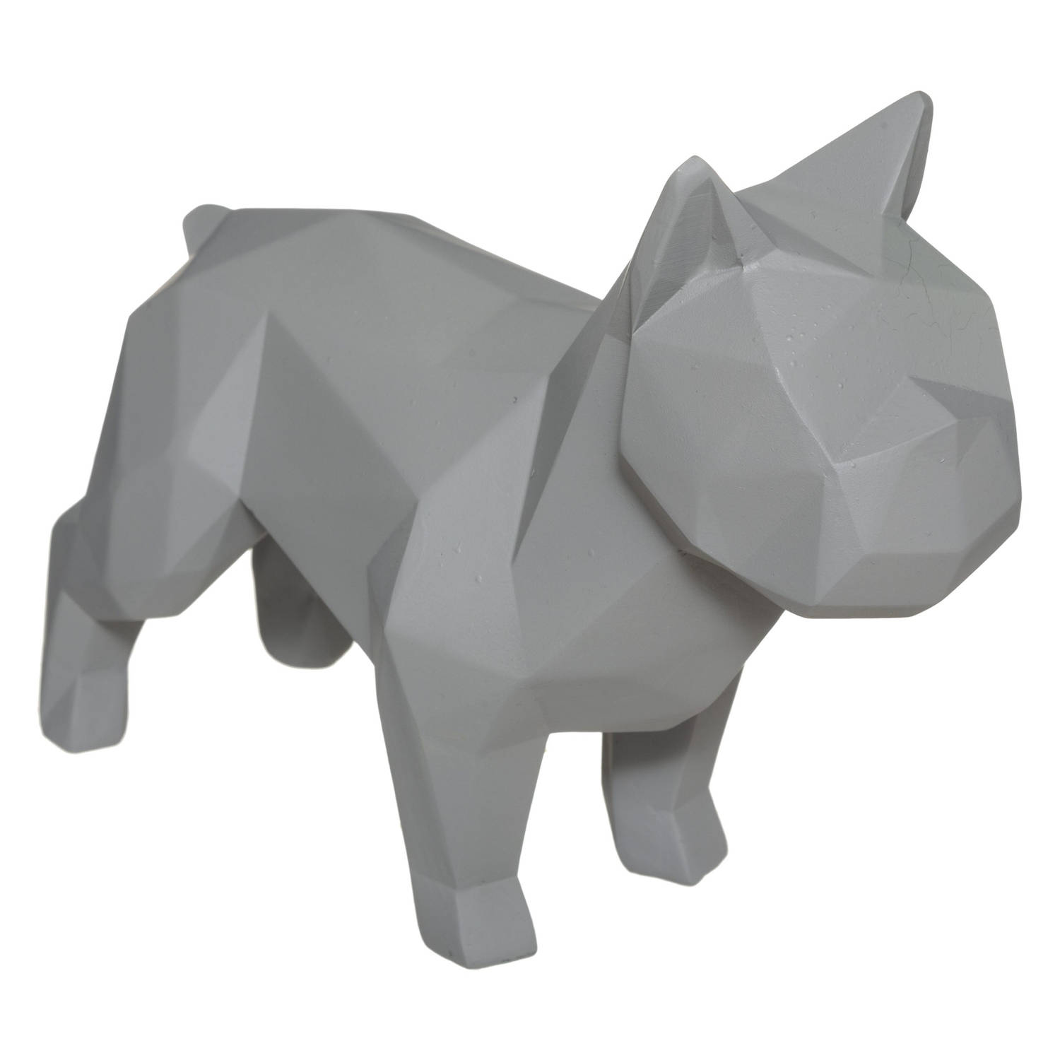 Deco Object Origami Bulldog Grijs
