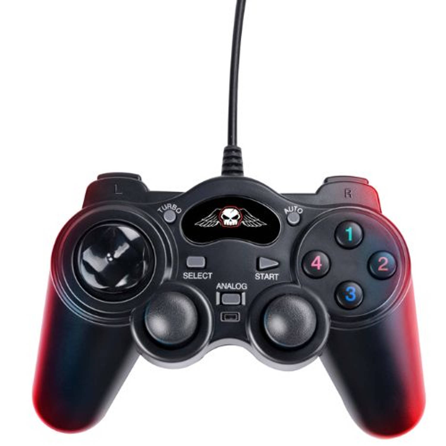 No Fear Gaming Controller USB A 1,5 M Kabel Plug & Play Controller Instelbaar Zwart