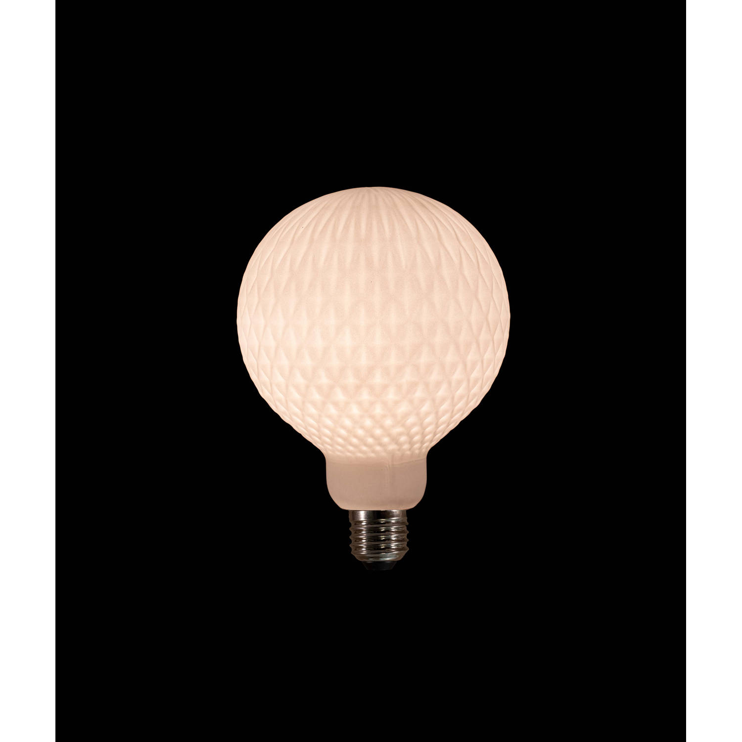Led Bulb Ceramic Pattern Crystal 125X170Mm 4W-2200K / E27 Fi