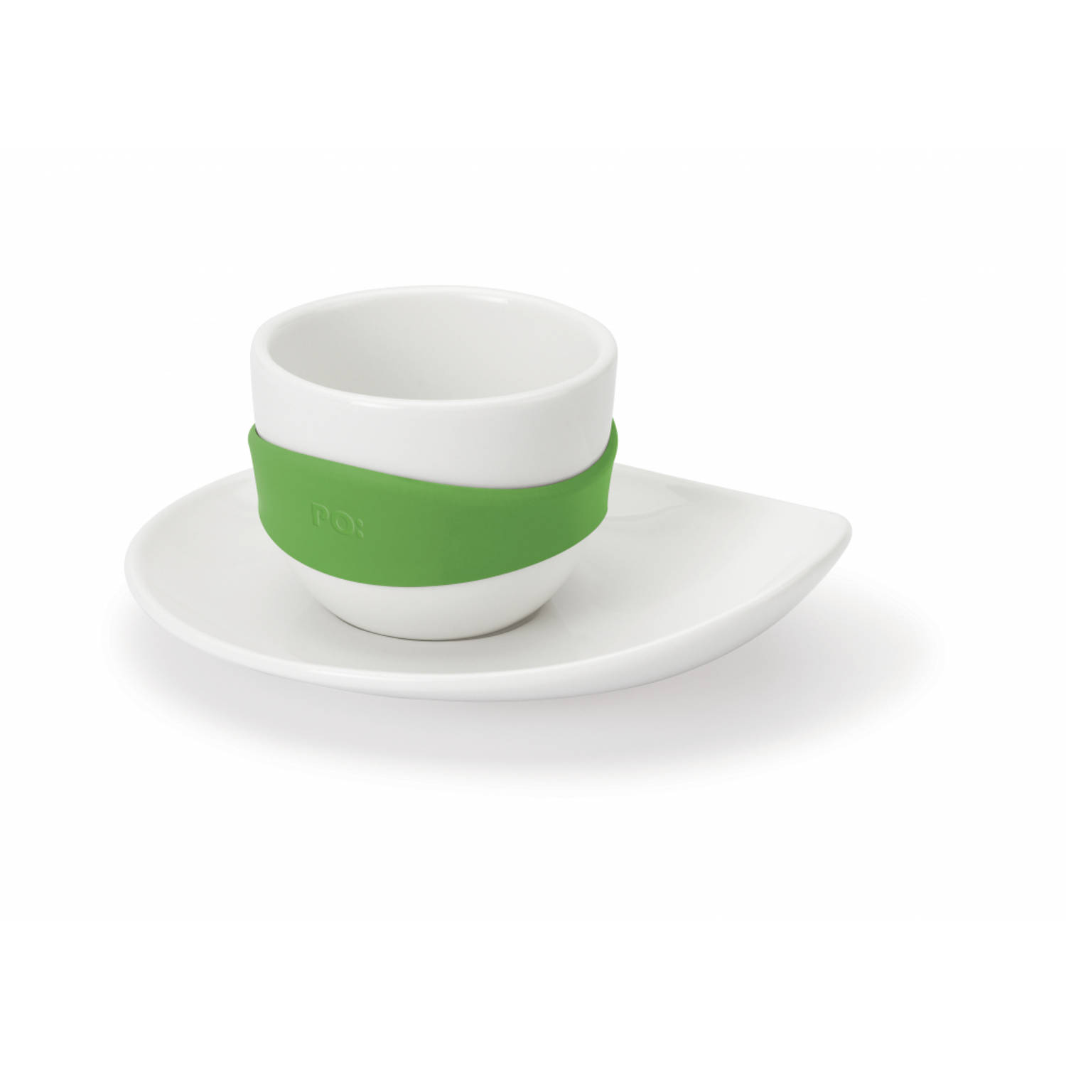 PO: Leaf Espresso Cup Set 4 pcs - olive