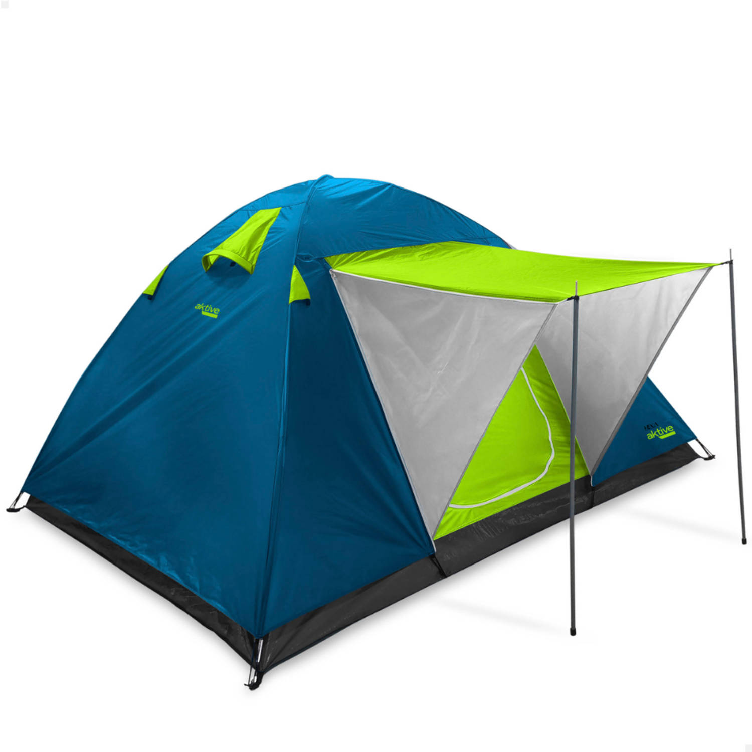 HIXA Aktive Tent - 2 Persoons - Koepel - Festival - Blauw - 240x210x130cm