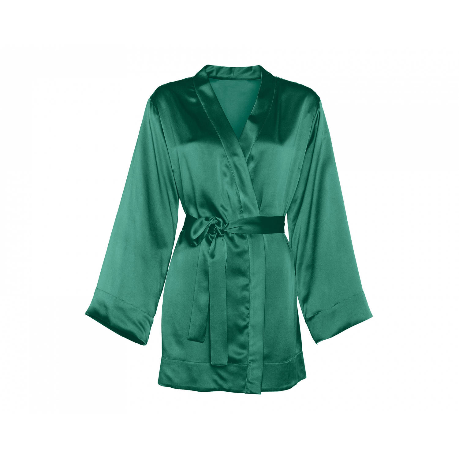 Sleeptime Satijnen Badjas - Voor vrouwen - Perfecte pasvorm - Groen