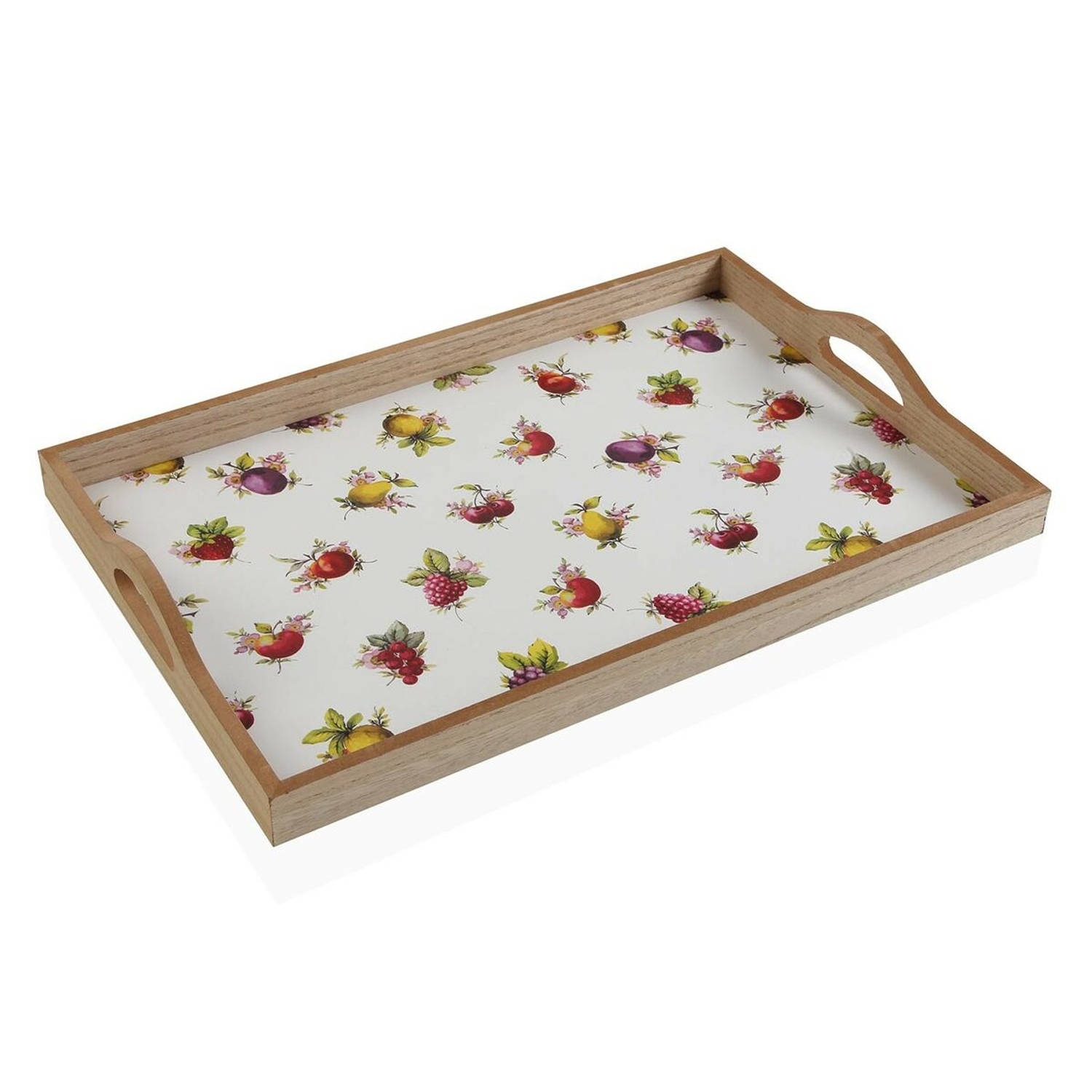 Snackdienblad Versa Strawberry Hout MDF (30 x 5 x 45 cm)