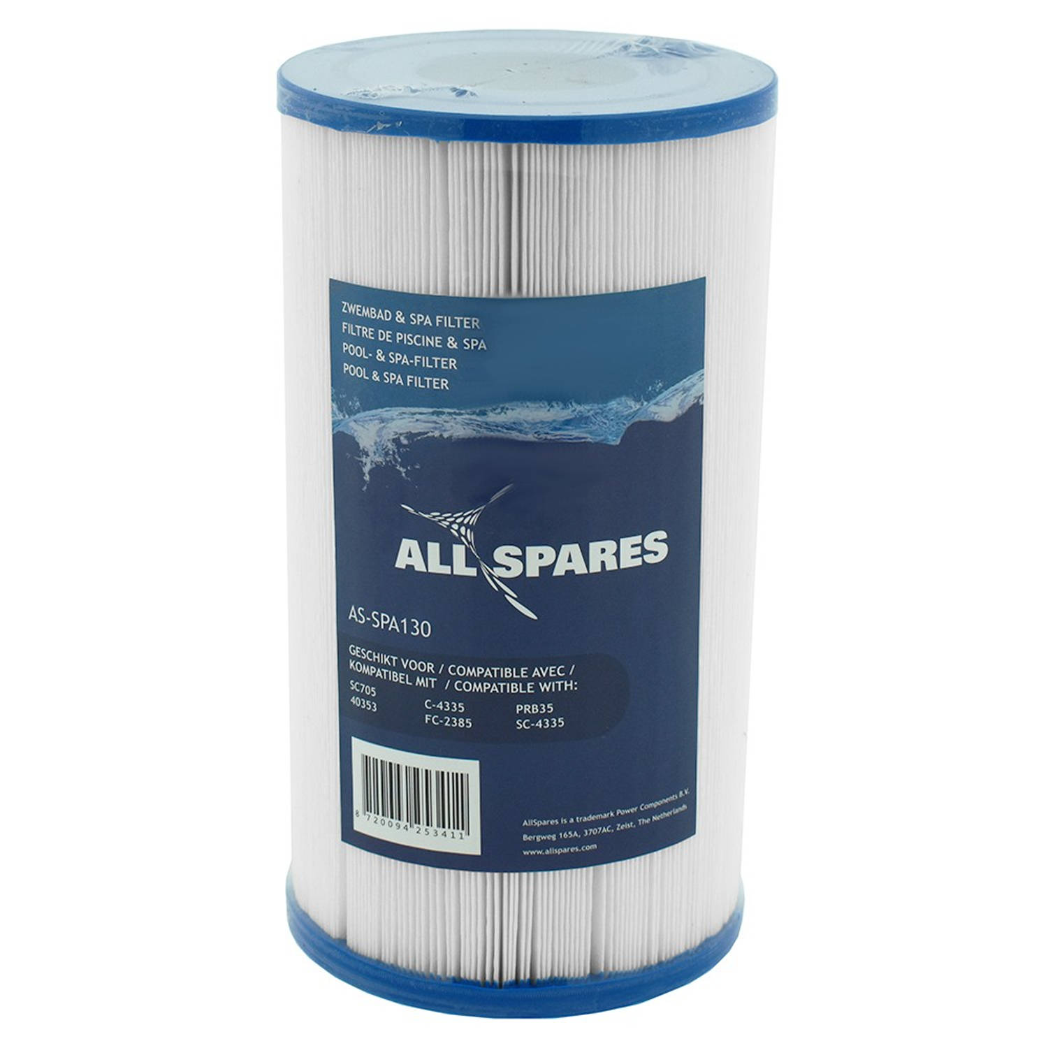 AllSpares Spa Waterfilter geschikt voor Darlly SC705 / 40353 / C-4335