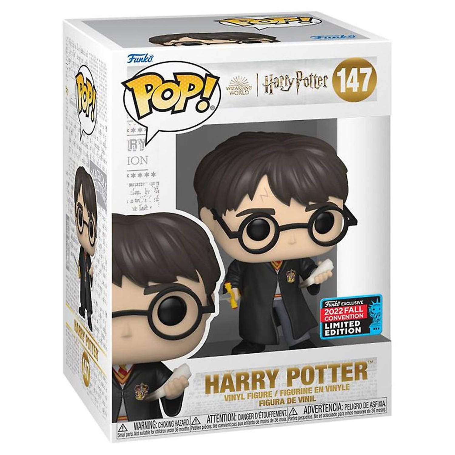 Funko POP! Harry Potter with Basilisk Fang - 147 - 2022 Fall Convention Limited Edition