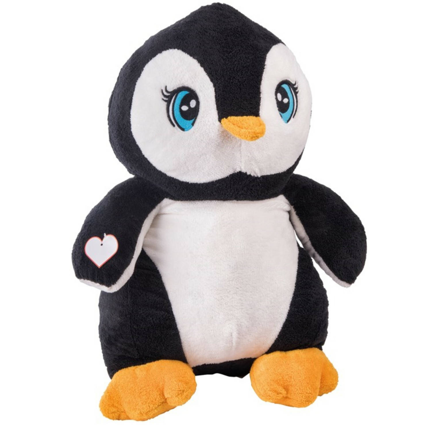 Speelgoed Knuffel Pinguin van zachte pluche groot formaat 60 cm Knuffeldier
