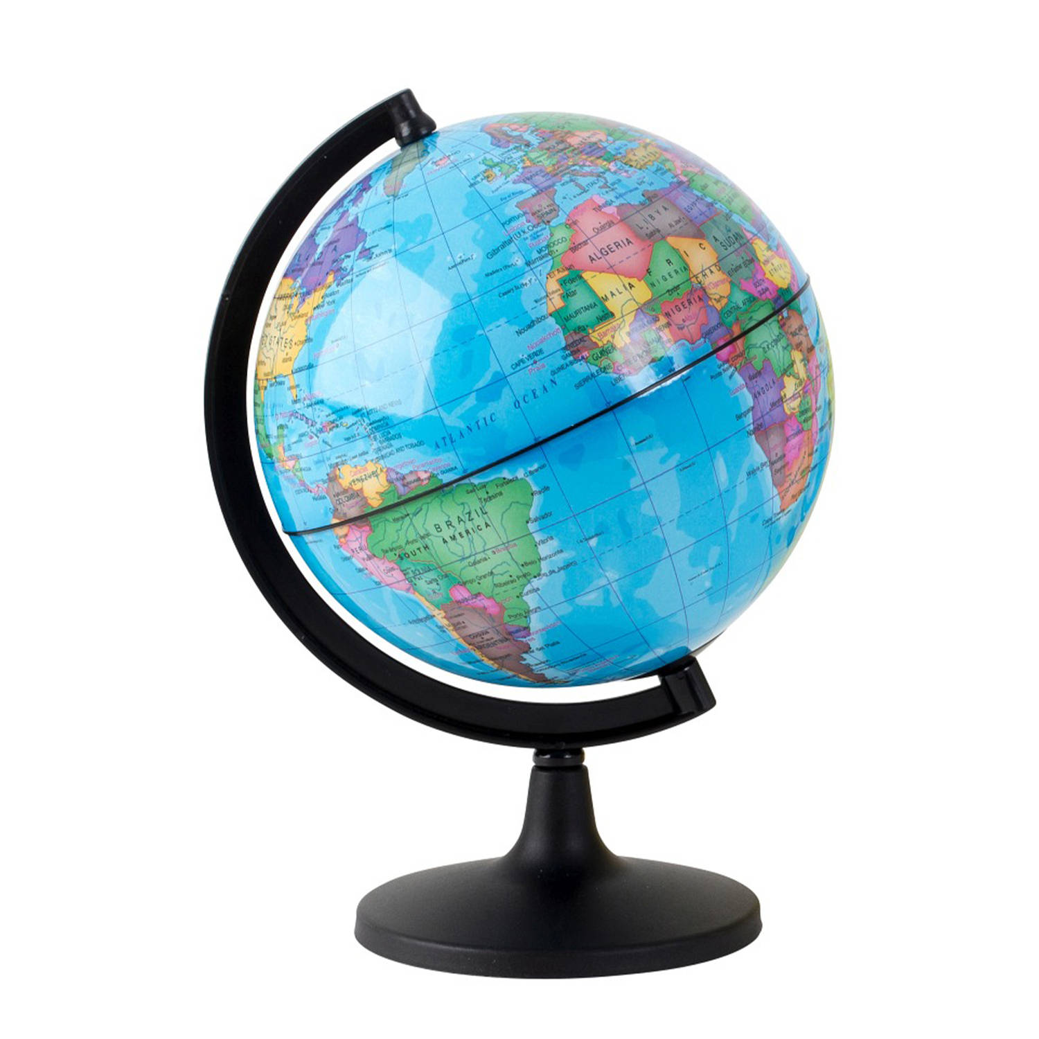 Spaarpot voor kinderen Globe-Wereldbol Op standaard Dia 14 cm Spaarpotten
