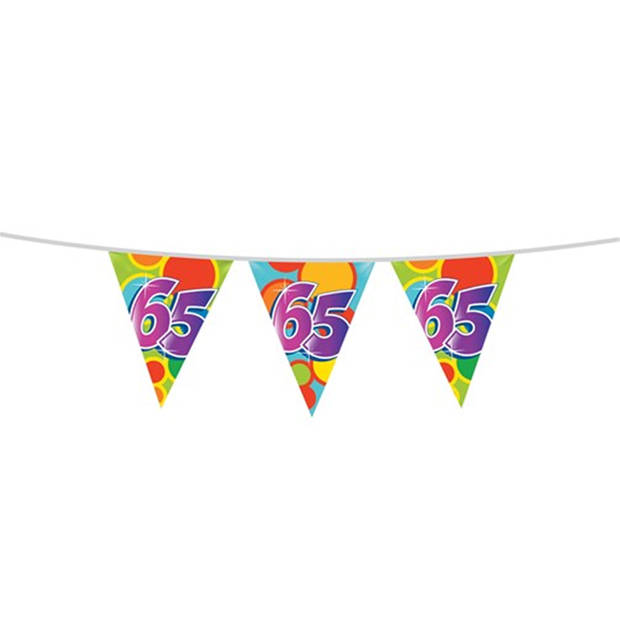 Leeftijd verjaardag thema 65 jaar pakket ballonnen/vlaggetjes - Feestpakketten