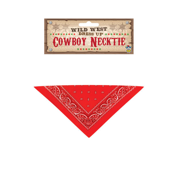 Cowboy boeren halve zakdoek 53 x 26 cm - Verkleedattributen